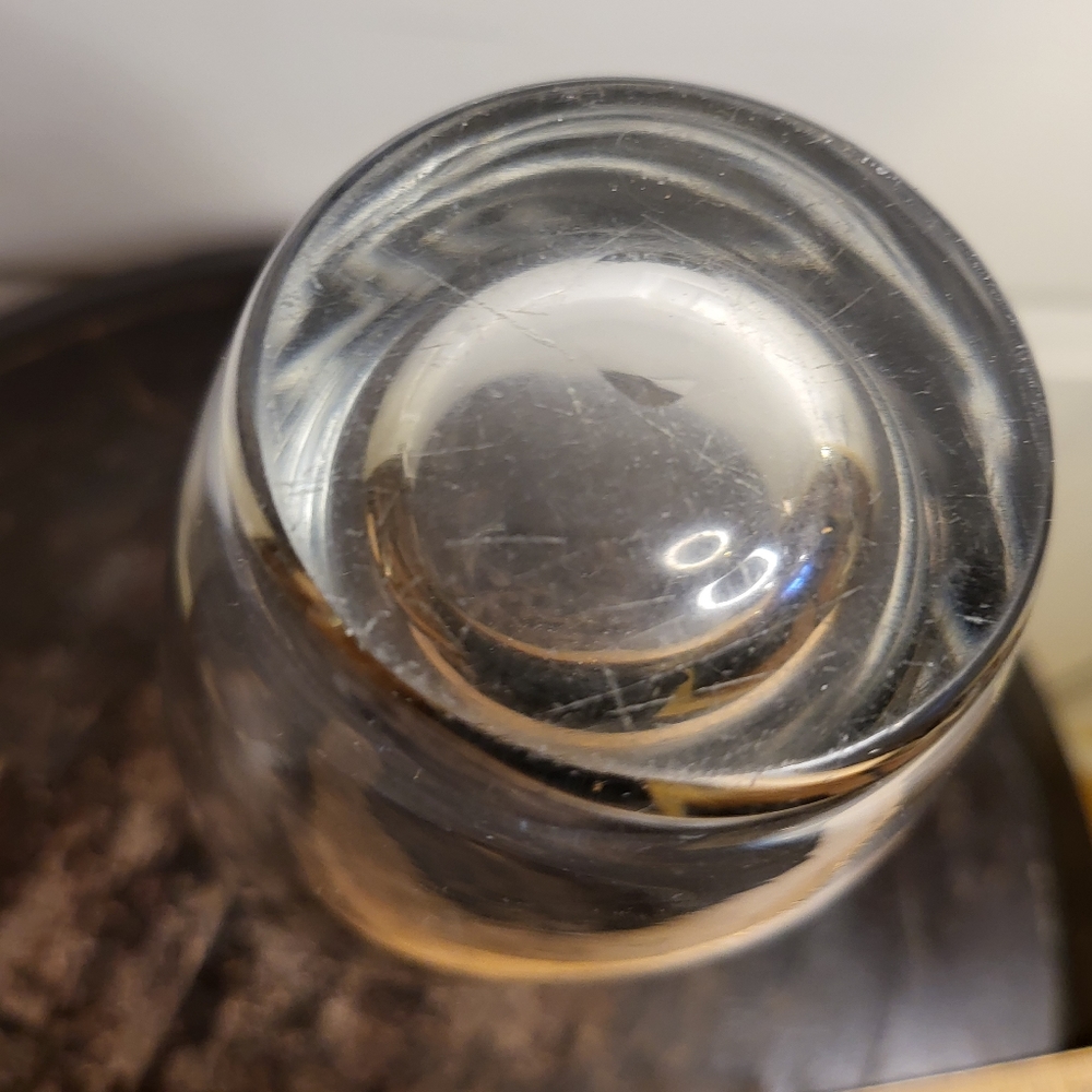 Vintage Heavy Glass Swedish Vase 6.33" - Picture 7 of 10